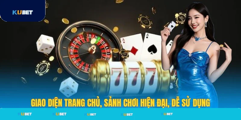 Giao diện trang chủ hiện đại dễ sử dụng