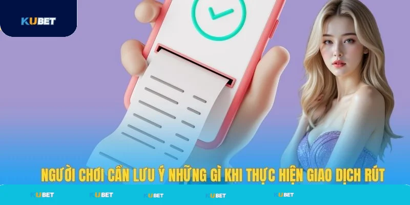 Người chơi cần lưu ý khi thực hiện rút tiền Kubet